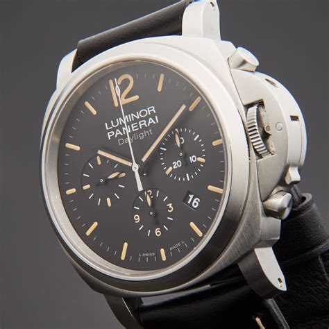 panerai luminor gmt ebay|panerai luminor chronograph price.